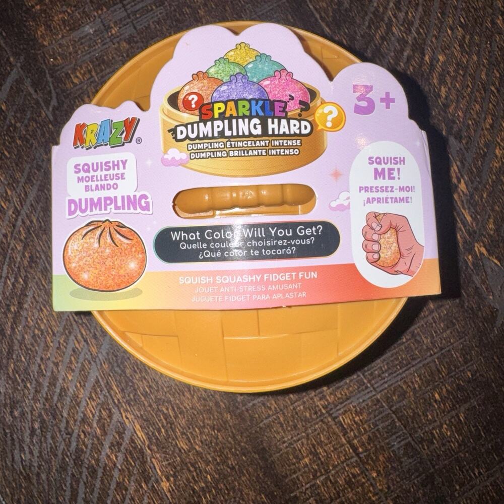 Krazy Sparkle Dumpling Hard Mystery Squishy Fidget Toy Stress Relief Ages 3+